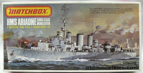 Matchbox 1/700 HMS Ariadne - Abdiel Class Minelayer, PK61 plastic model kit